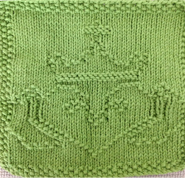 Free Knitting Pattern for Claddagh Cloth