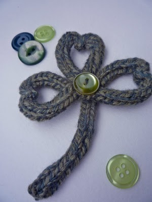 Shamrock Brooch Free Knitting Pattern | Free St. Patrick's Day Knitting Patterns