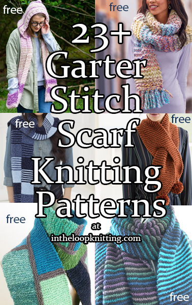 Garter Scarf Knitting Patterns