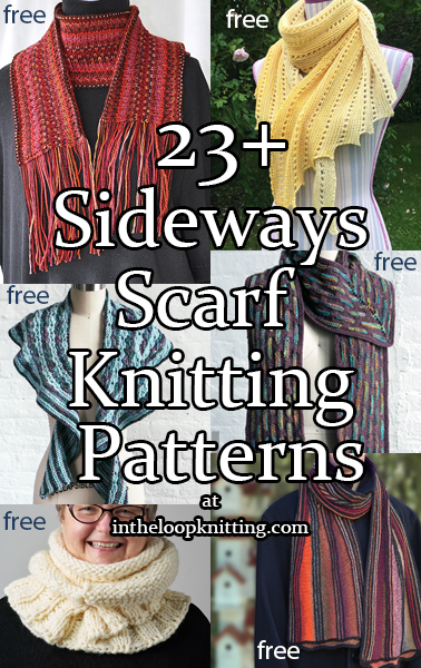 Sideways Scarf Knitting Patterns