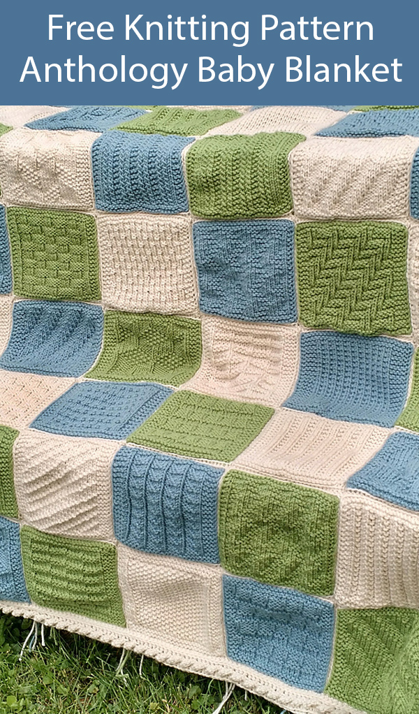 Sampler Baby Blanket Knitting Patterns In the Loop Knitting