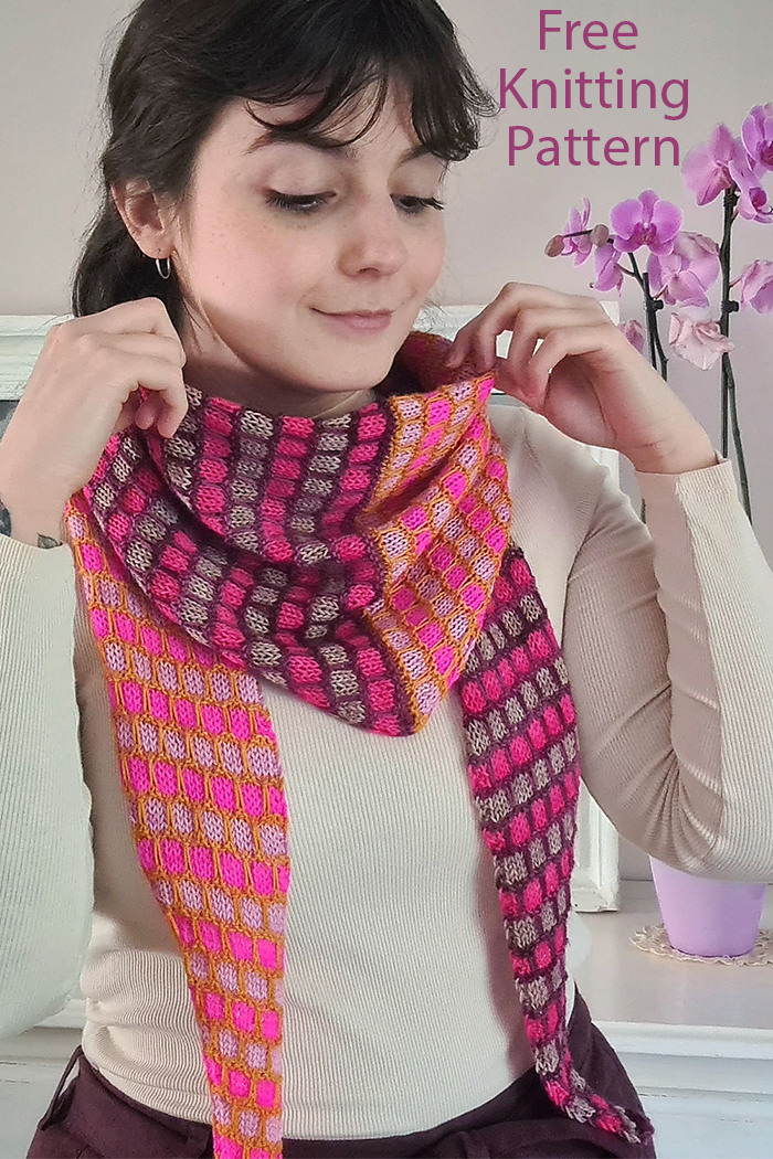 Free Knitting Pattern Boudoir Scarf