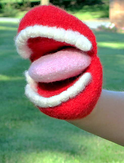 Free Knitting Pattern for Chow Hand Puppet