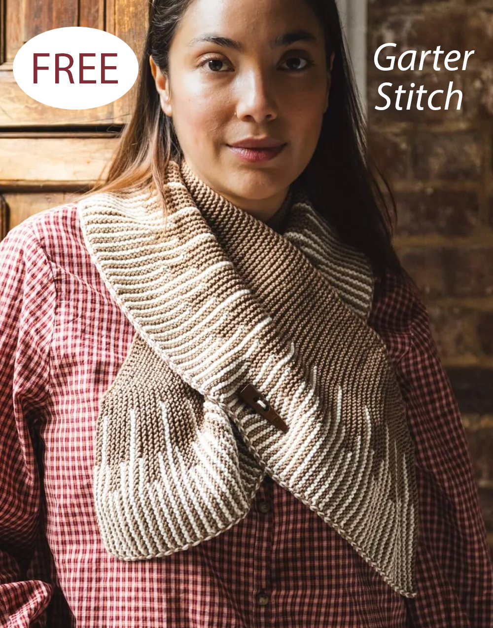 Free Knitting Pattern Short Row Scarf Stripe Scarf