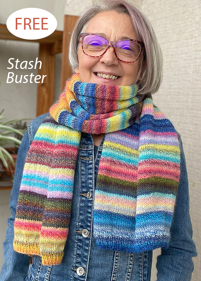 Free Knitting Pattern Warm Hug Scarf